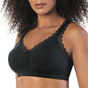 PARFAIT Dalis P5641 Women's Full Busted Curvy Wire Free Bralette Black 38H 38FF